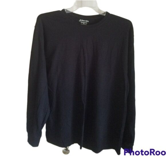 St John's Bay Long Sleeve Black Jerseys Size Large NWOT - Picture 1 of 5